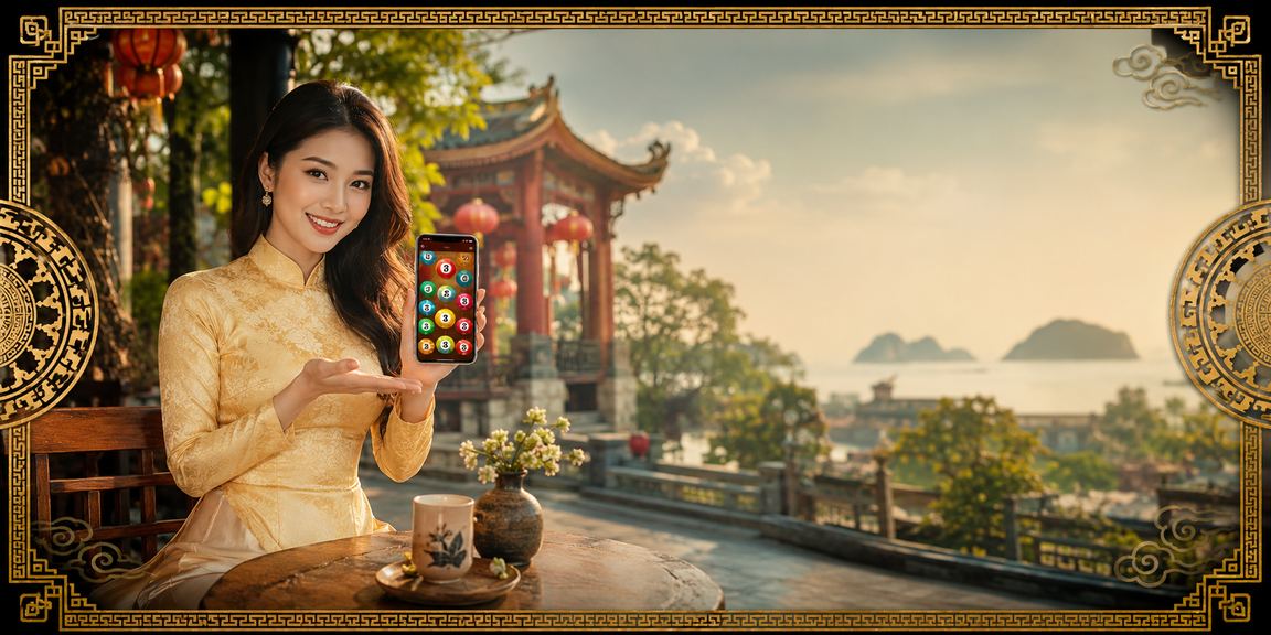 Người dùng Hà Nội kiểm tra thông tin cược và xổ số trực tuyến tại quán cà phê buổi sáng